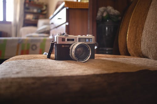 Foto profissional grátis de antiquado, câmera, fechar-se