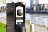 Black and Gray Telephone Booth