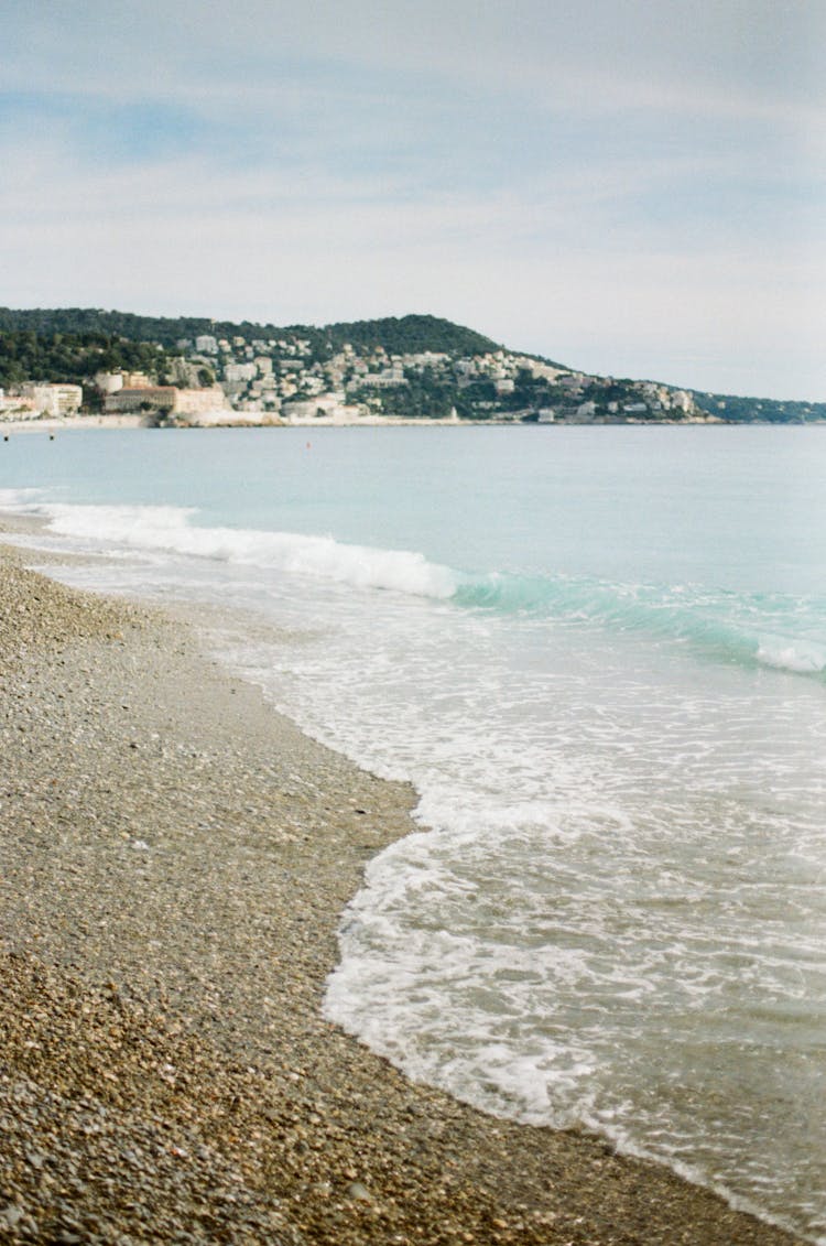 Sea Waves Crashing On Shore