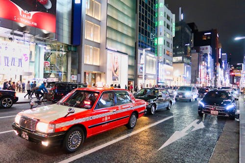 動車, 城市, 夜間 的 免費圖庫相片