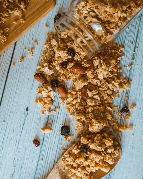 Free Close-up of Scattered Cereals Stock Photo