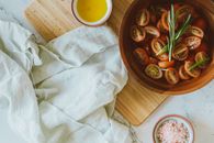 Sliced Vegetables on Brown Wooden Bowl