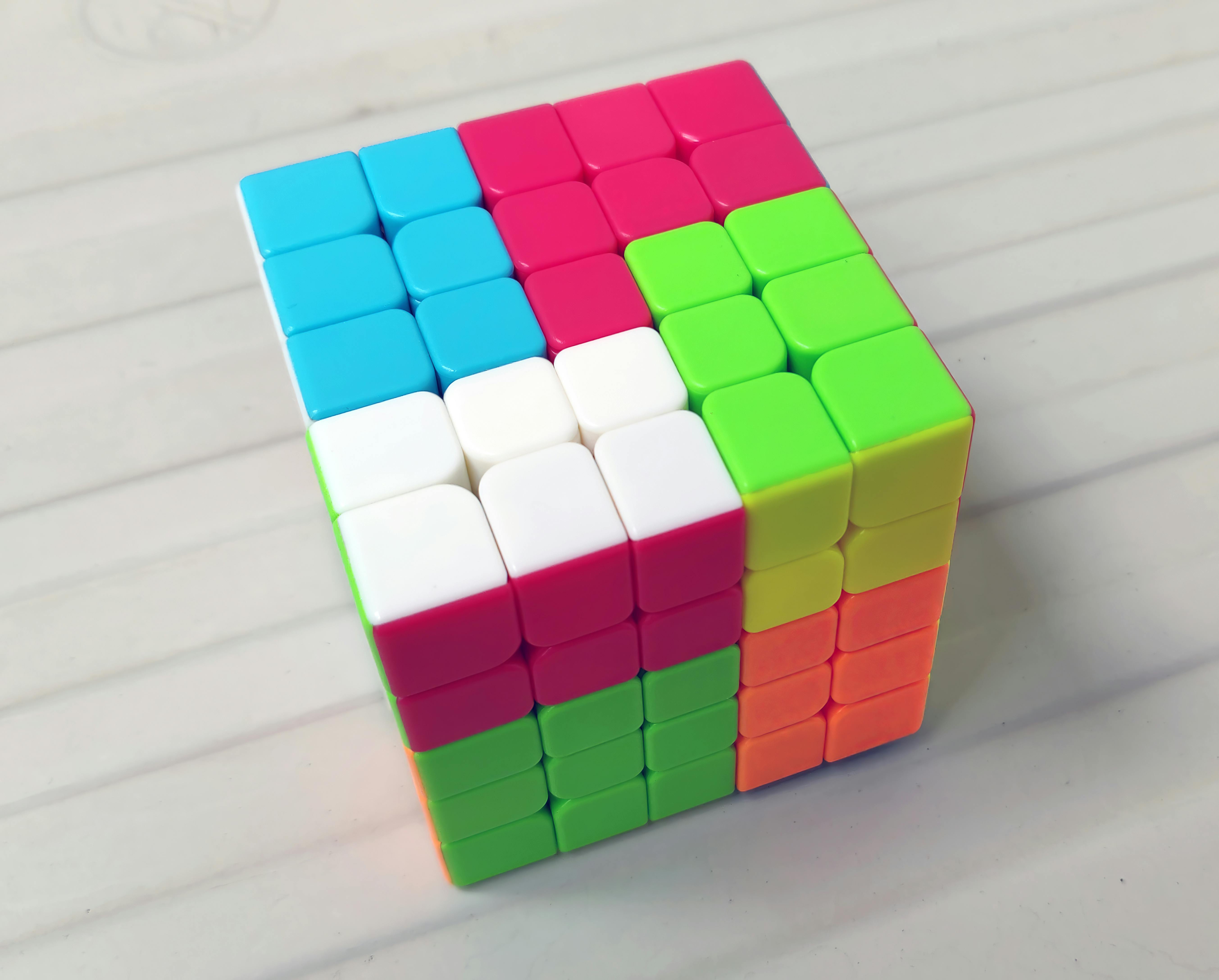 A Geometric Puzzle Made Out Of Wood Stock Photo - Download Image Now -  Puzzle, Puzzle Cube, Toy Block - iStock