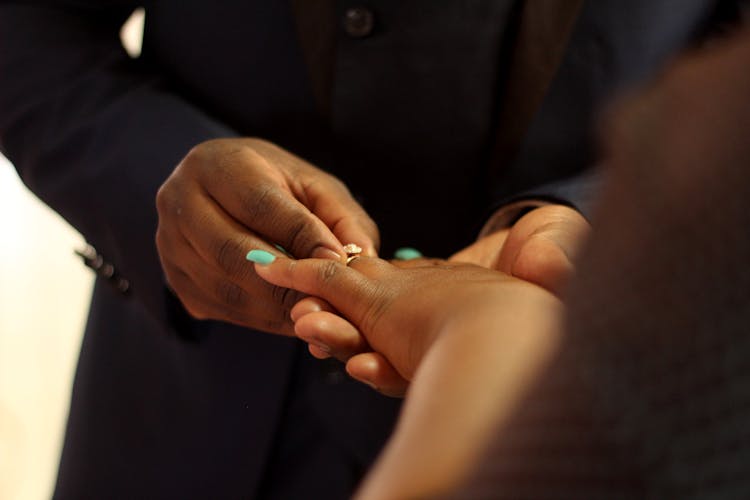 Putting On Engagment Ring