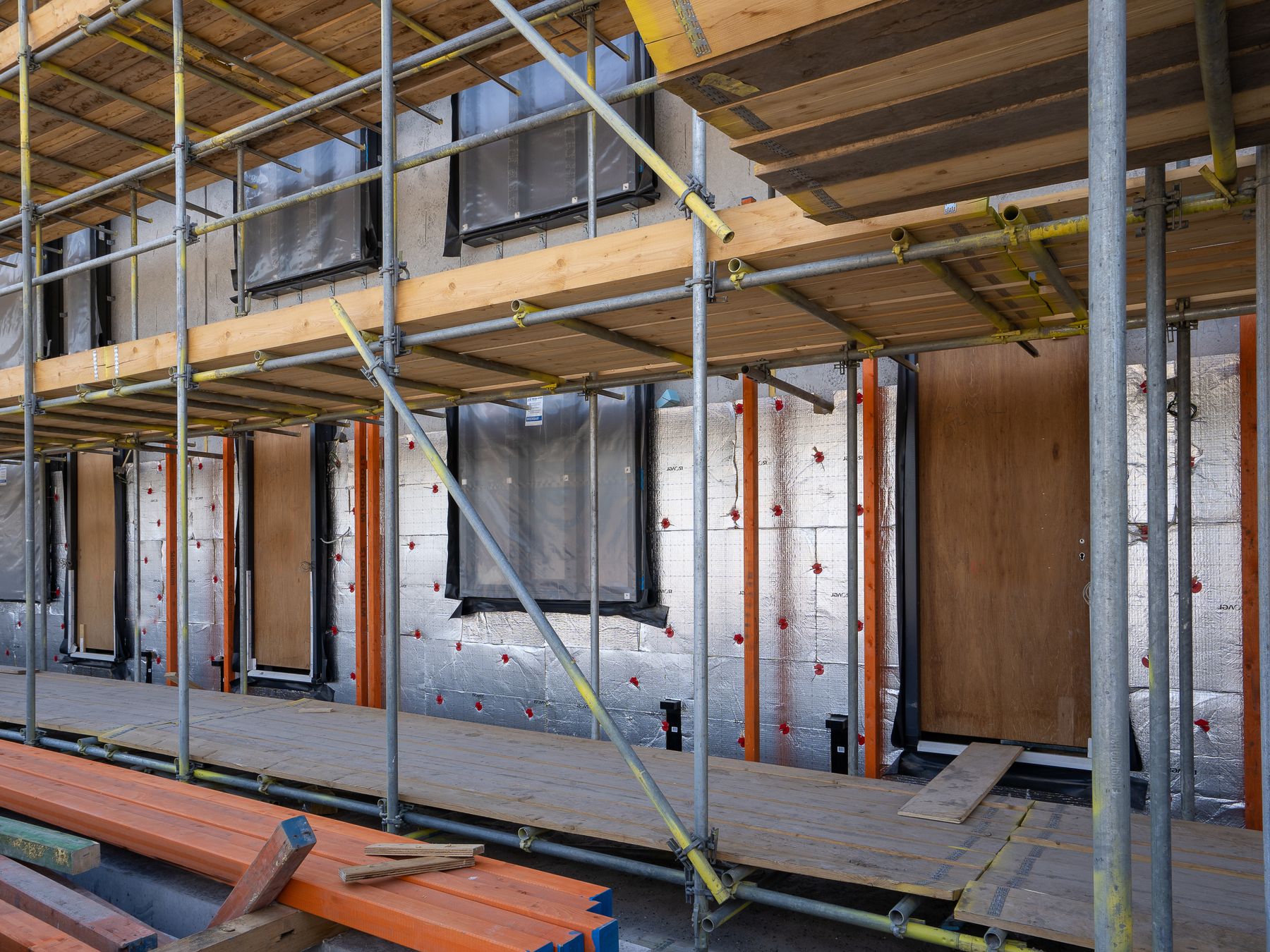Commercial Decorating in Nine Elms — clean edges cut in around trim and sockets