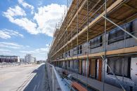 View of Building Facade Under Construction Works
