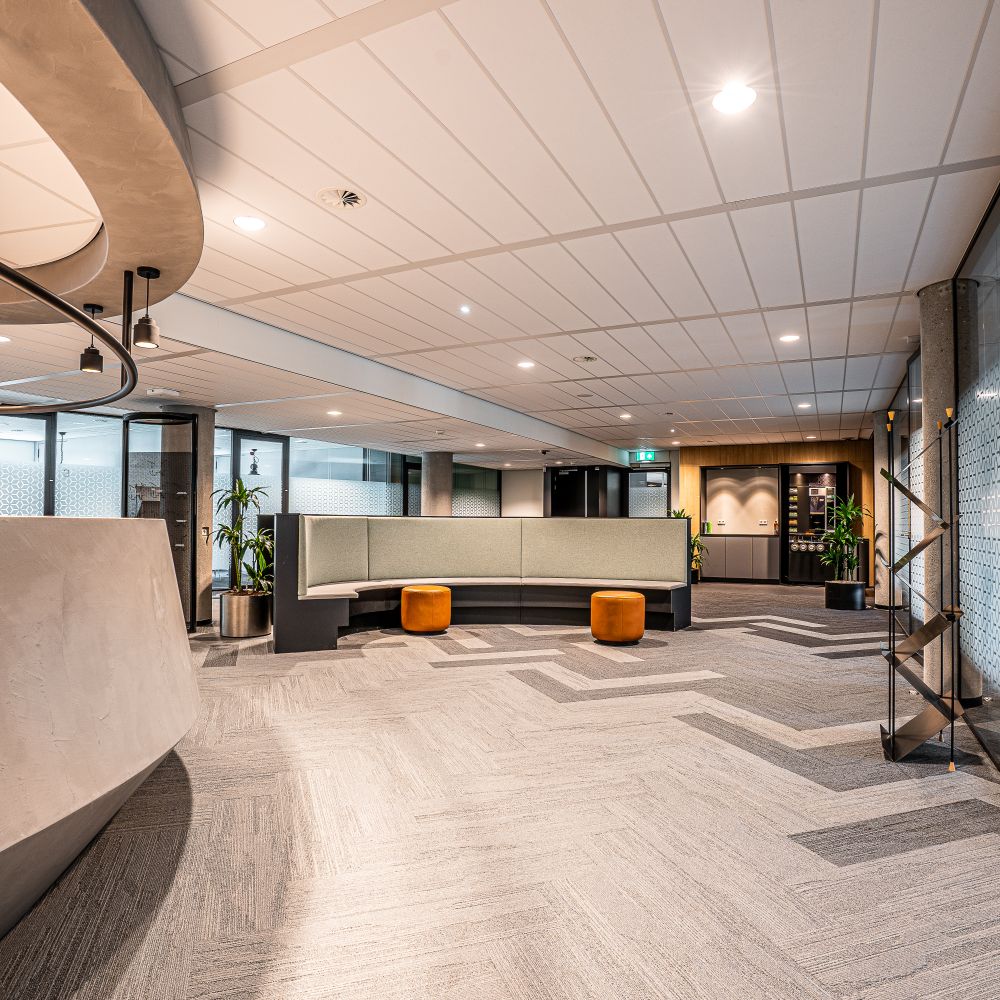 Commercial Decorating in Leytonstone — walls rolled to an even, flat finish
