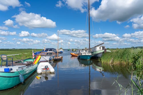 Základová fotografie zdarma na téma čluny, dopravní systém, mokřadů