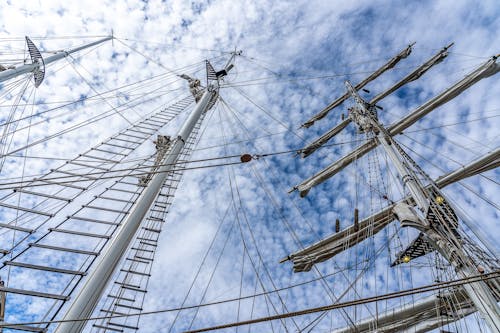 Steel Mast of a Ship
