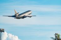 White Airplane Flying in the Sky