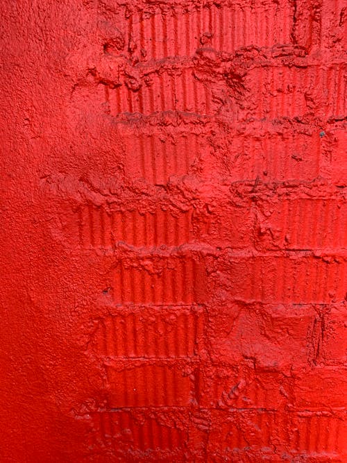 Red Concrete Wall