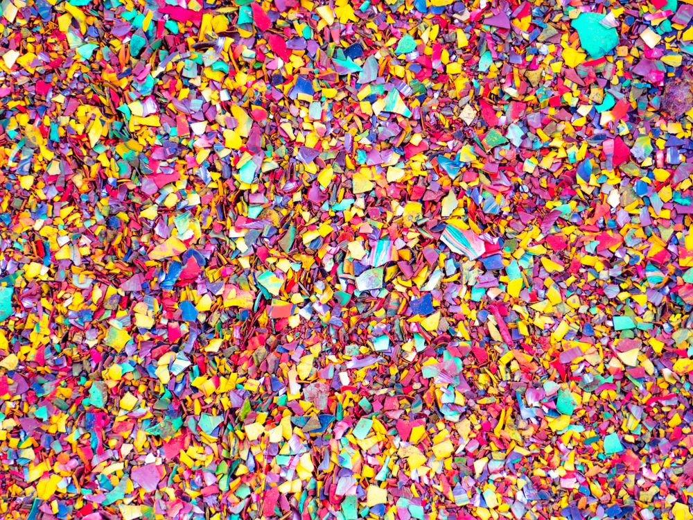 Colorful Scraps in Close-up Shot · Free Stock Photo