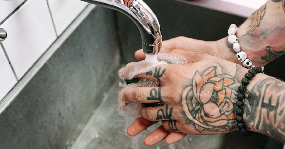 How to clean men bathroom faucet head