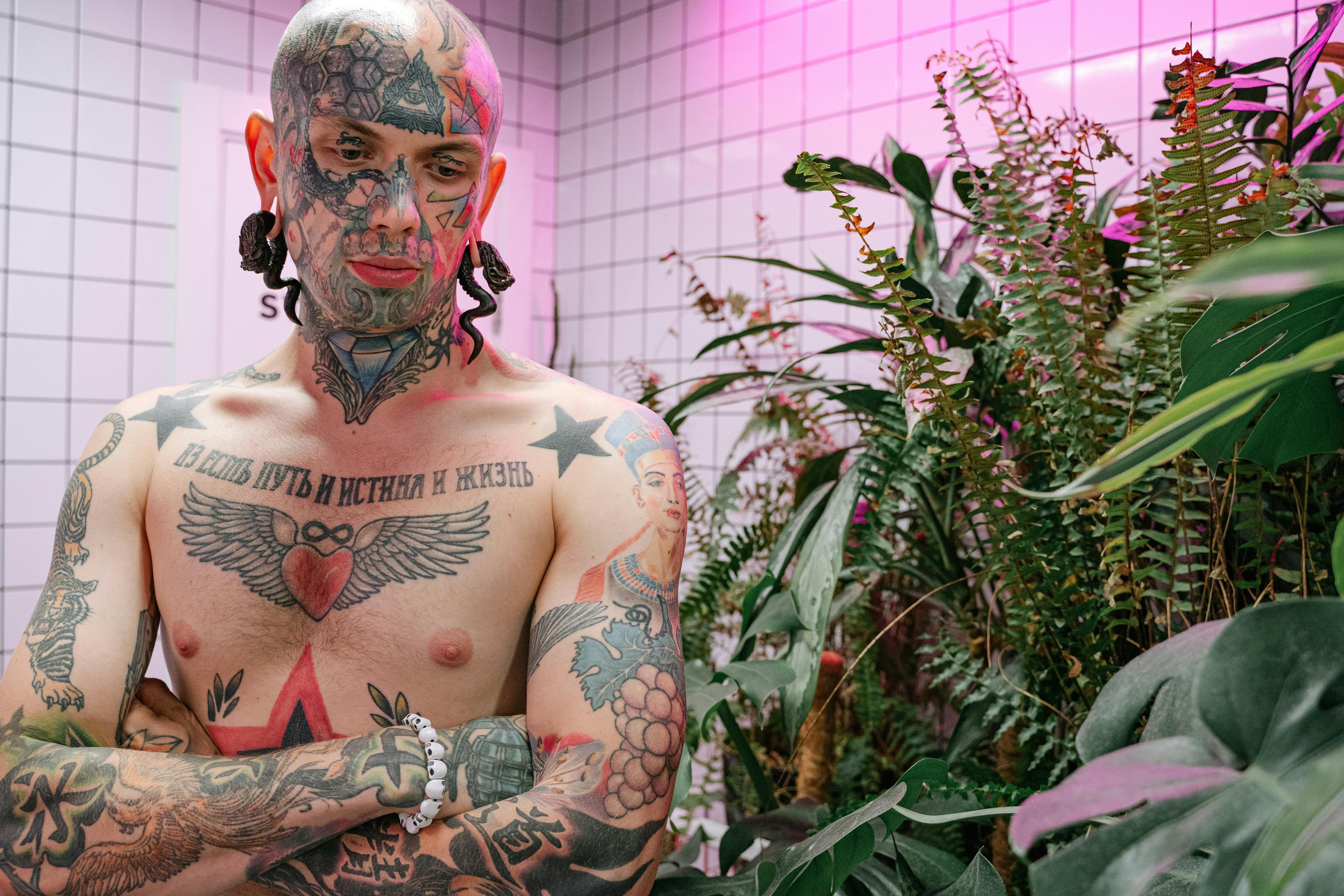 A Japanese man with a full body tattoo or Irezumi tattoo in Tokyo, Japan  Stock Photo - Alamy