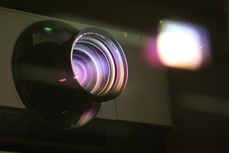 Lens Of Movie Projector