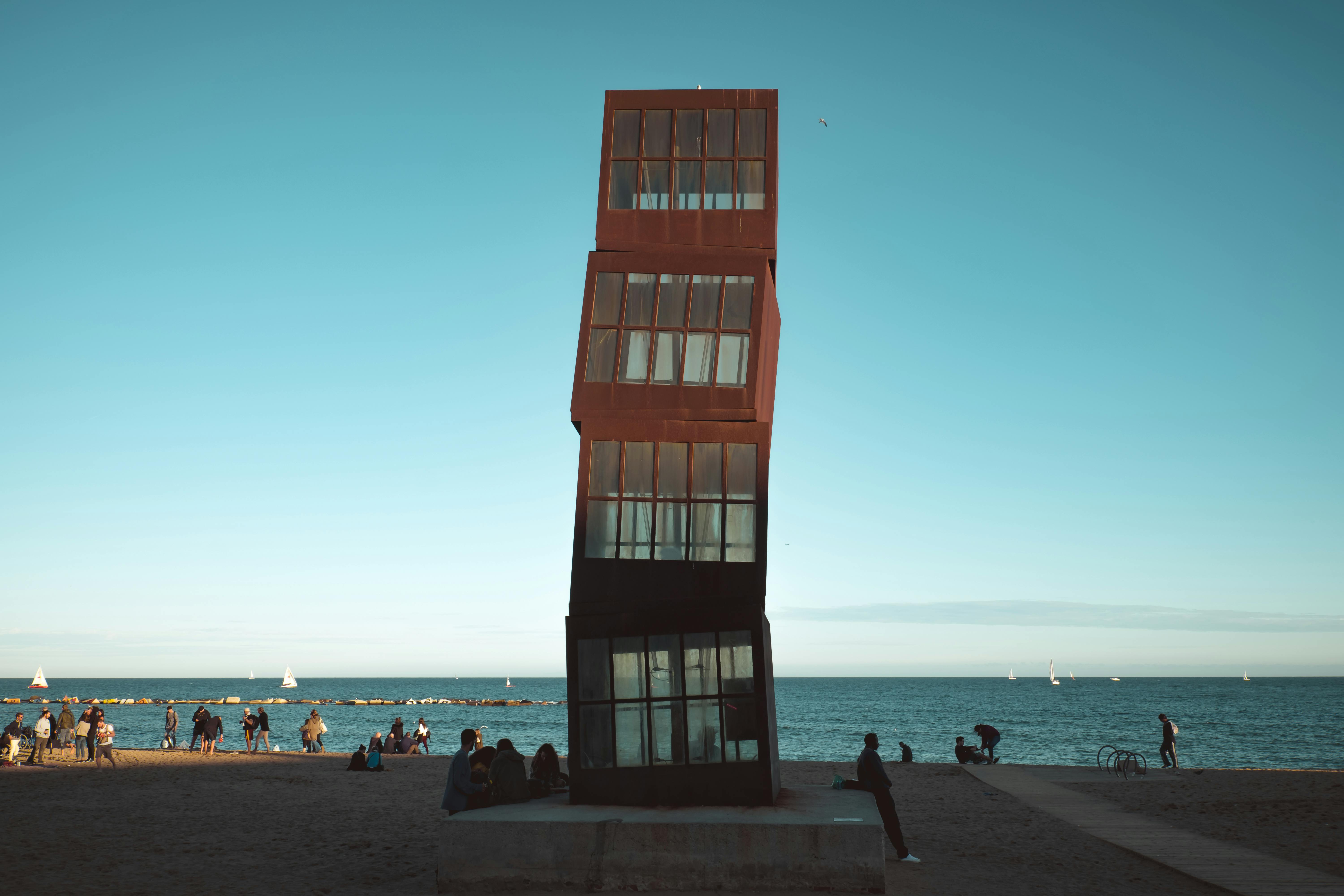 the l estel ferit on the shore of barcelona beach barcelona spain