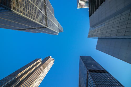 Low-Angle Shot of high Rise Buildings 