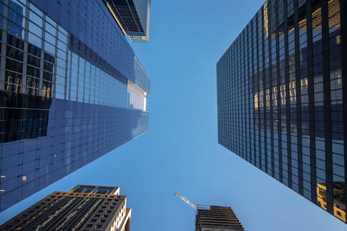 Skyscrapers Under the Blue Sky