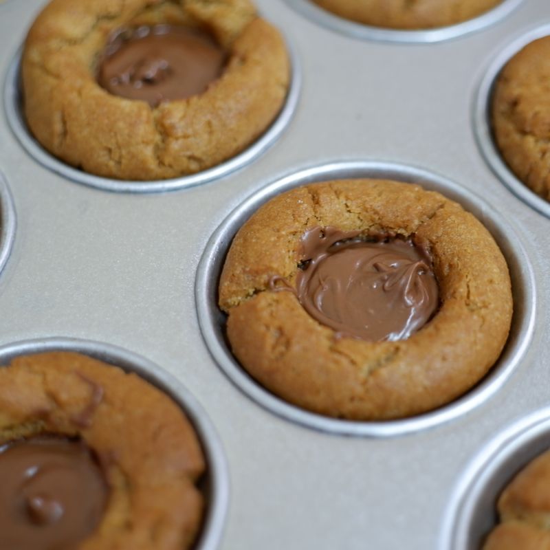 Korean Hotteok-Inspired Brown Sugar Filled Muffins