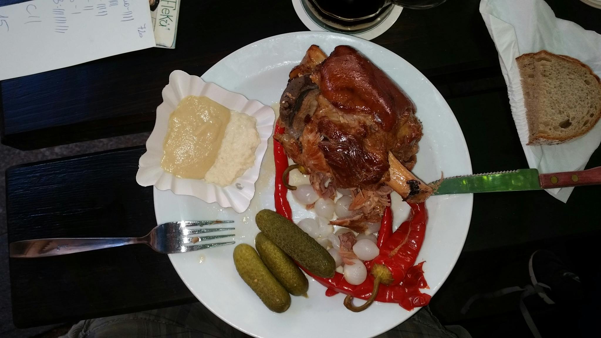 Free stock photo of Roasted pork knee Prague