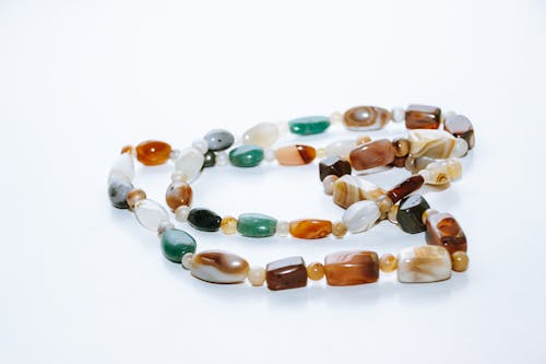 Gemstones Bracelet in Close-up Shot