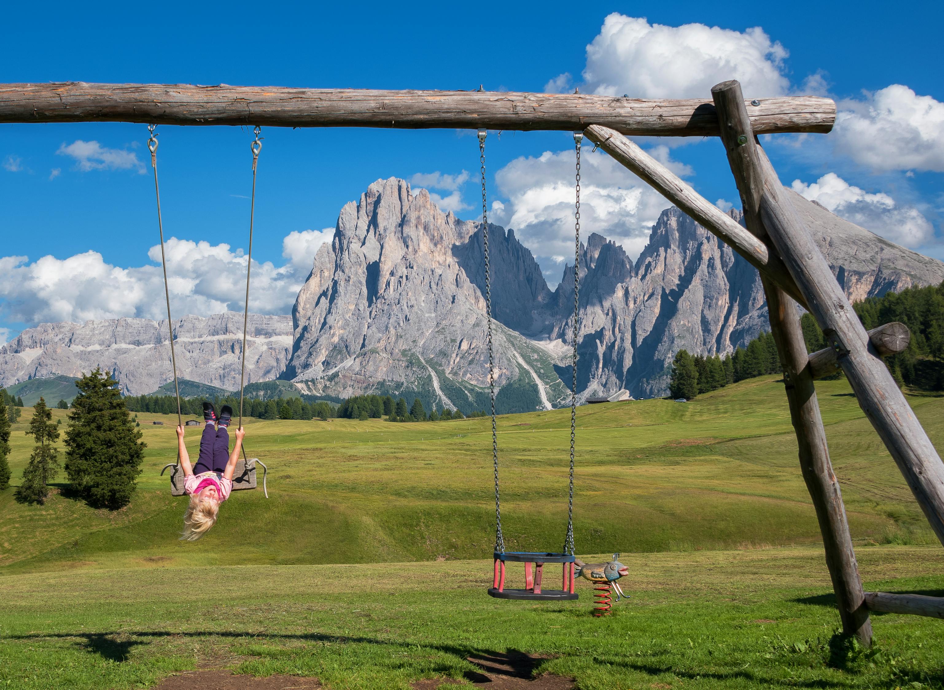 Girl on Swing