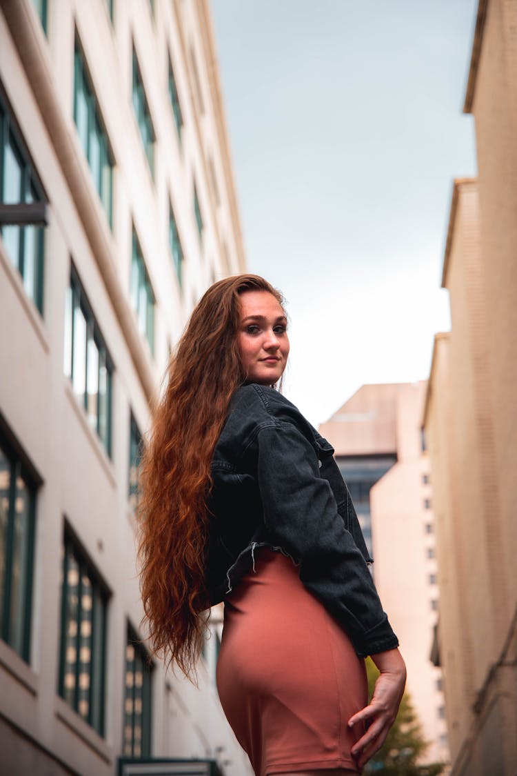 Woman Looking Over Shoulder