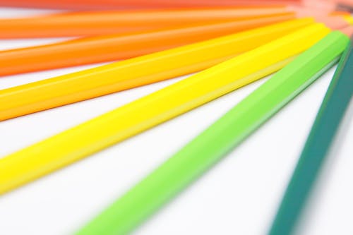 Free Close-up Photo Of Colored Pencils Stock Photo
