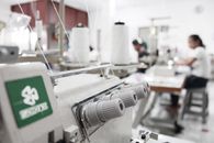 Close-Up shot of Sewing Machine