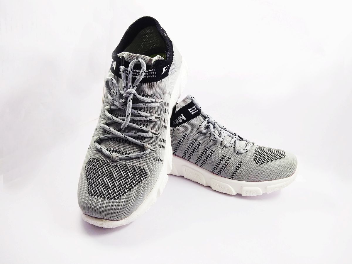 Men plain grey casual shoe