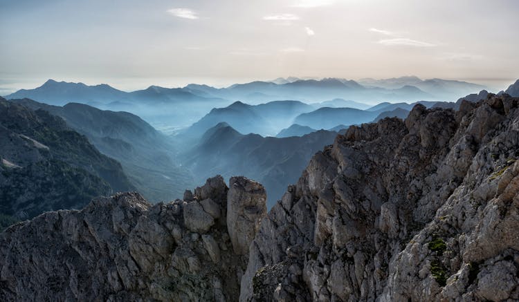 Bird's-eye View Photography Of Mountains