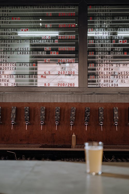 Drink on a Table in a Bar