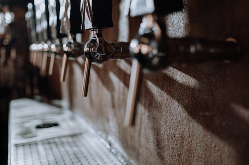 Beer Taps in a Bar 