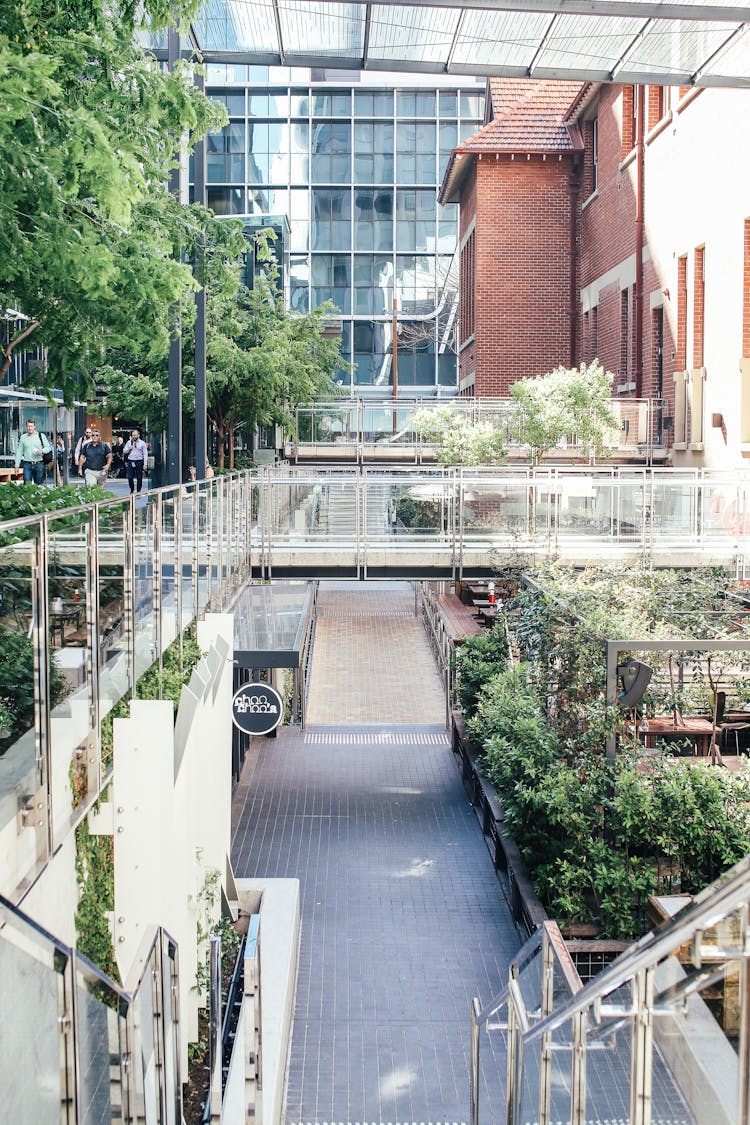 Bridges And Stairs In Modern Building Construction