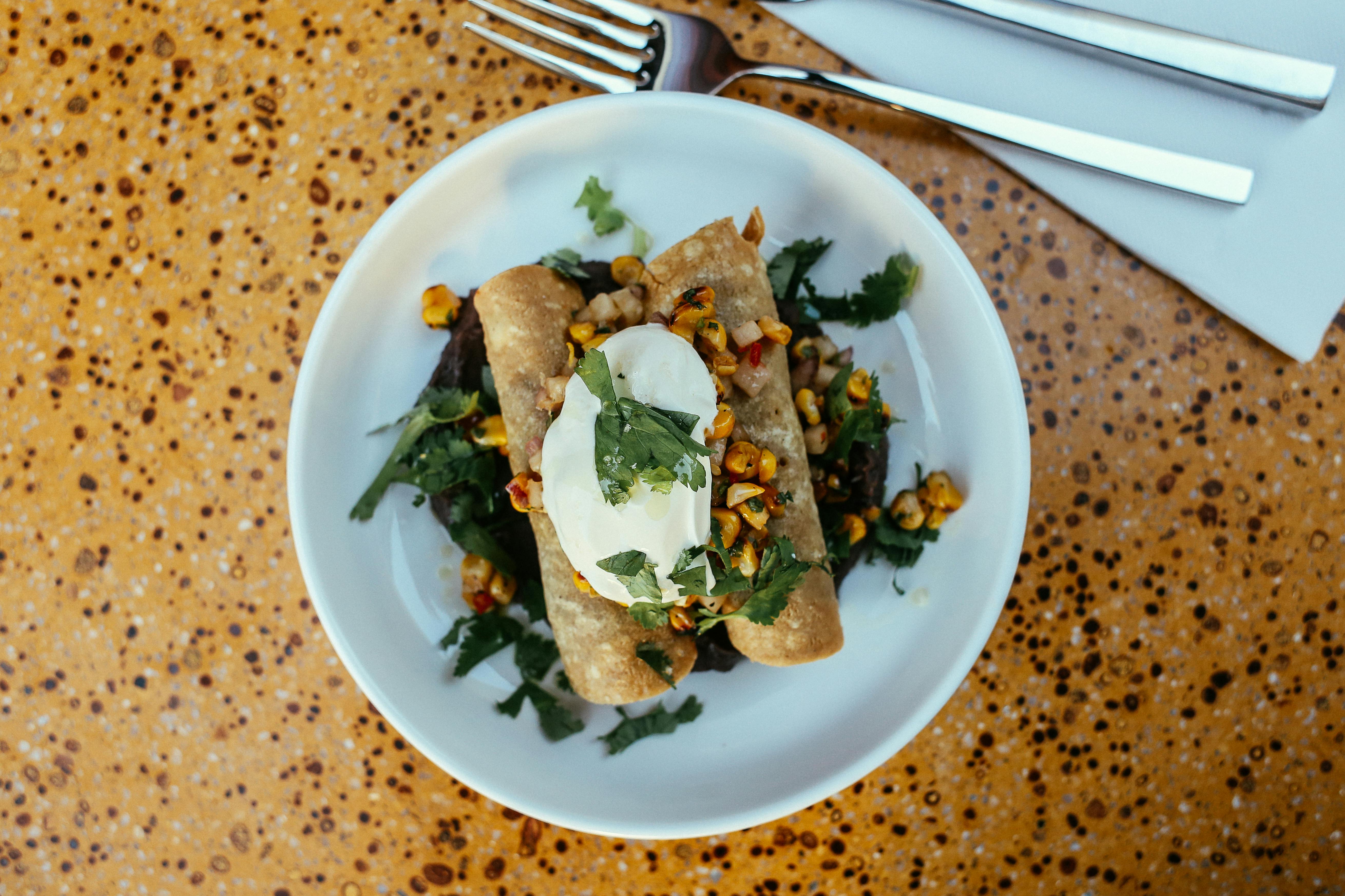 corn tortillas on plate