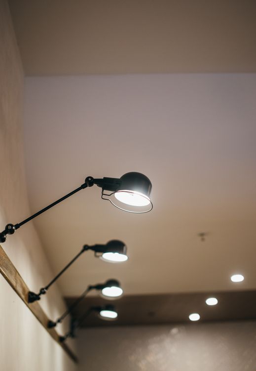 Small Lamps in a Row Attached to the Wall · Free Stock Photo