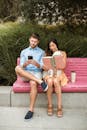 Couple Sitting on a Bench