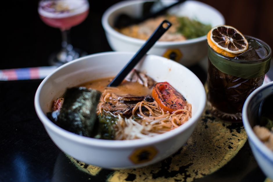 gluten free ramen noodle soup bowl