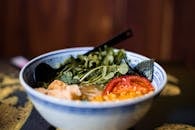 White Ceramic Bowl With Soup