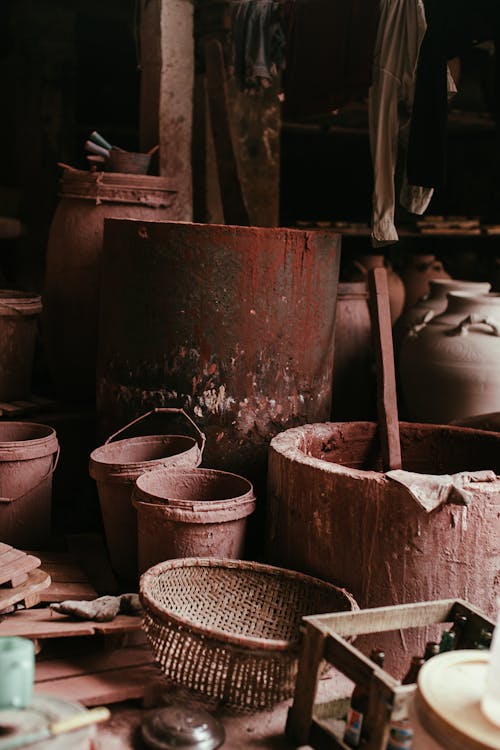 Close up of Pottery Products