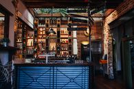 Brown Wooden Table and Chairs