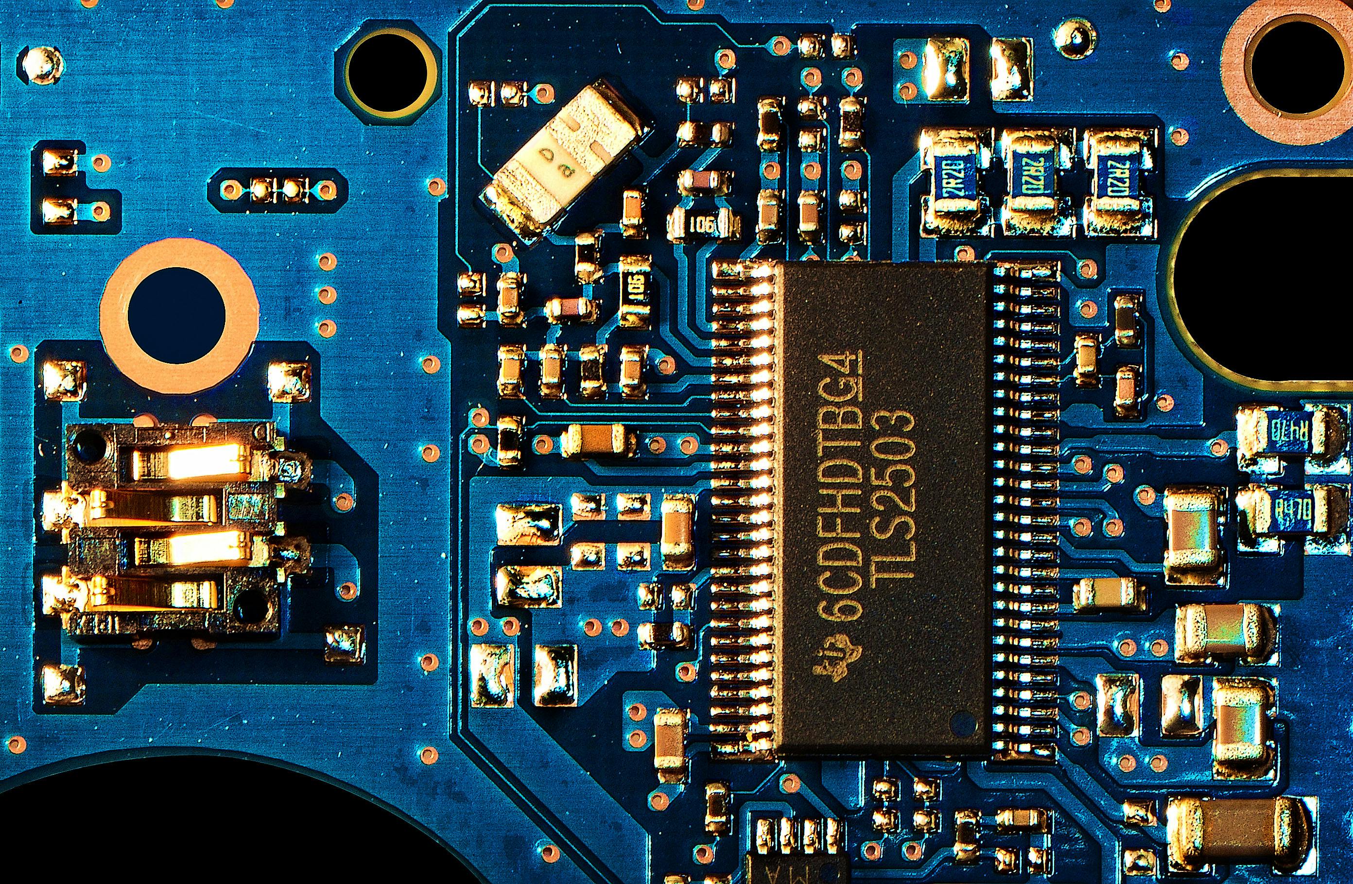 Free stock photo of blue, board, circuit