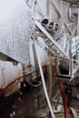 Aluminum Cans Getting Sterilize in the Assembly Line
