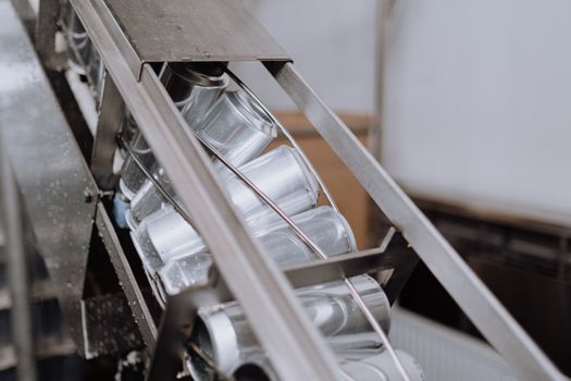 Close-Up Shot of Automated Canning Machine