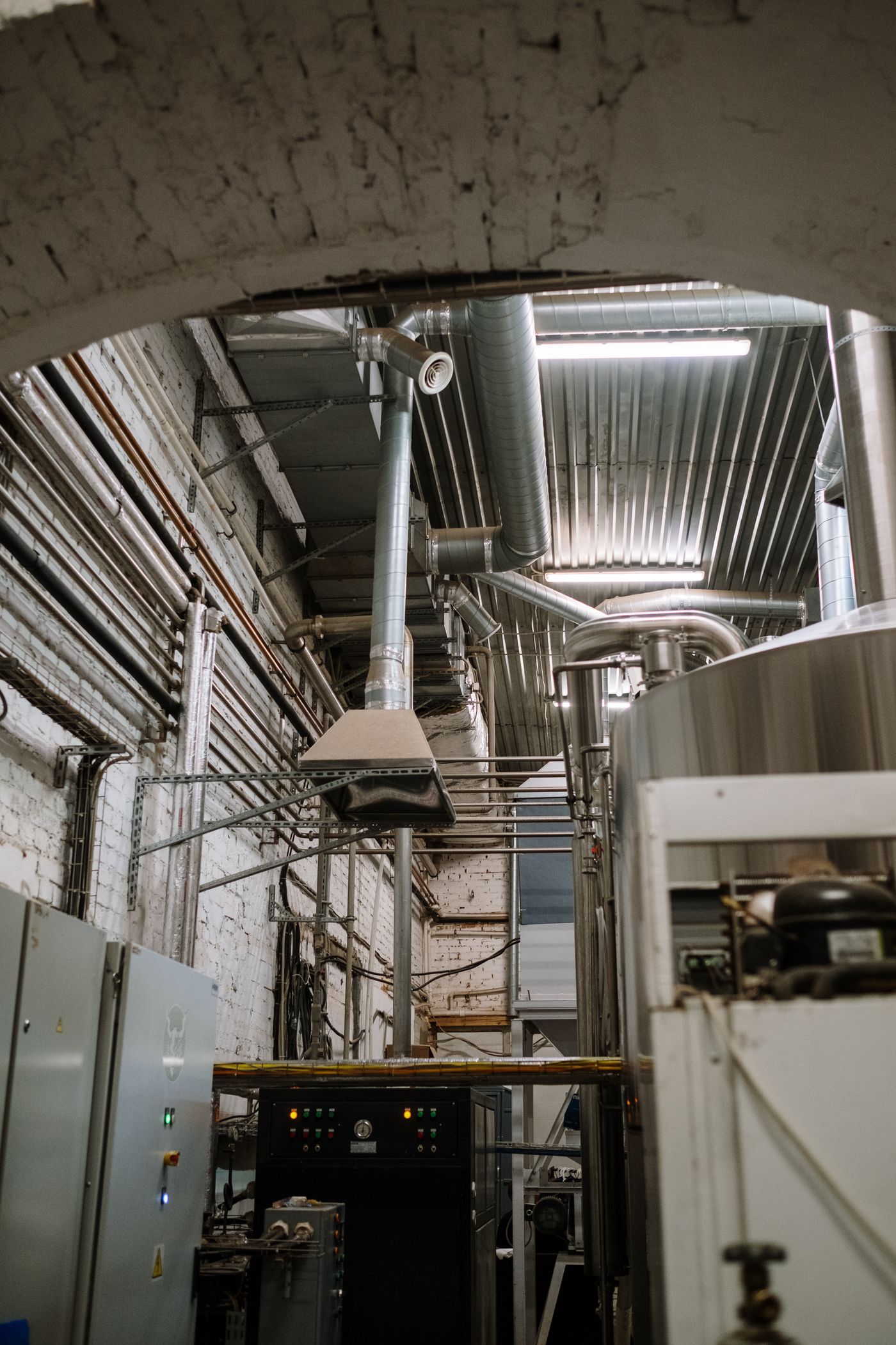 Industrial stainless steel equipment and piping environment