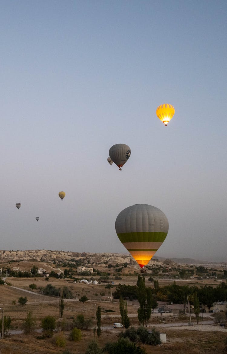 Hot Air Balloons In The Sky