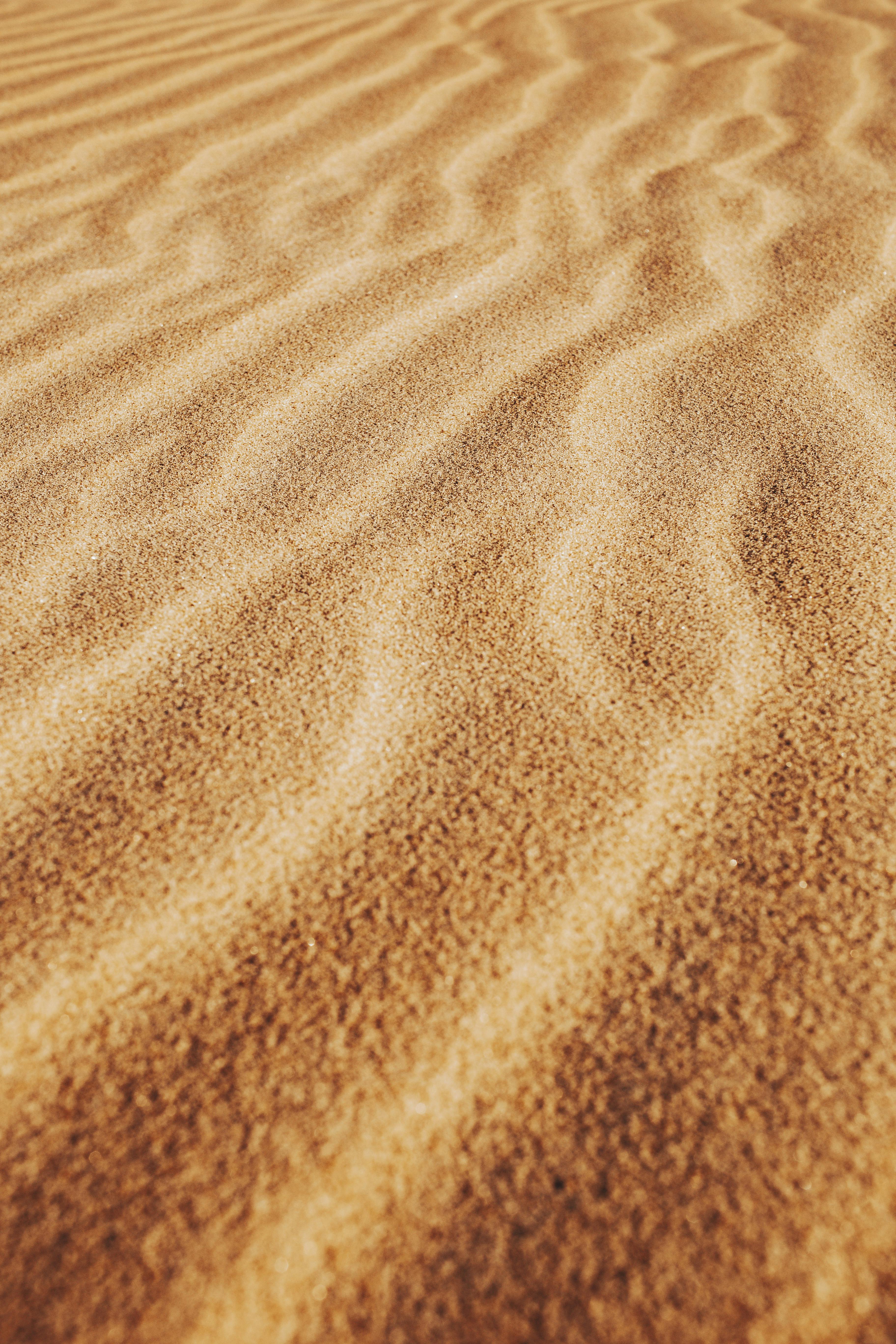 Rippled sand surface in desert · Free Stock Photo