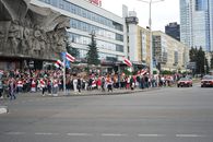 Protest for Free Belarus on Street of Minsk