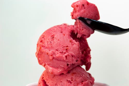 A Close-Up Shot of a Scooped Ice Cream