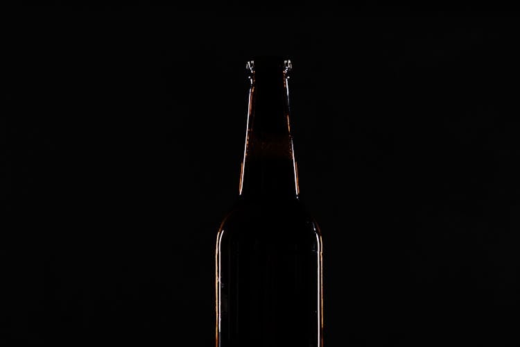 Silhouette Of A Beer Bottle